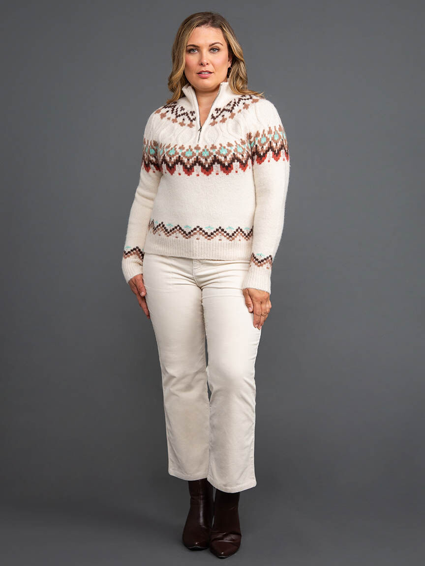 Stretch Corduroy Straight Leg Pants Image 1