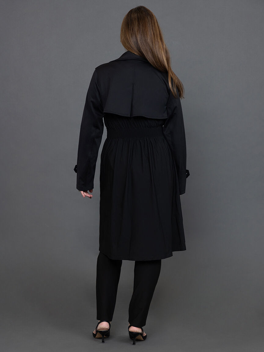 Techno Stretch Belted Trench Coat  Image 3