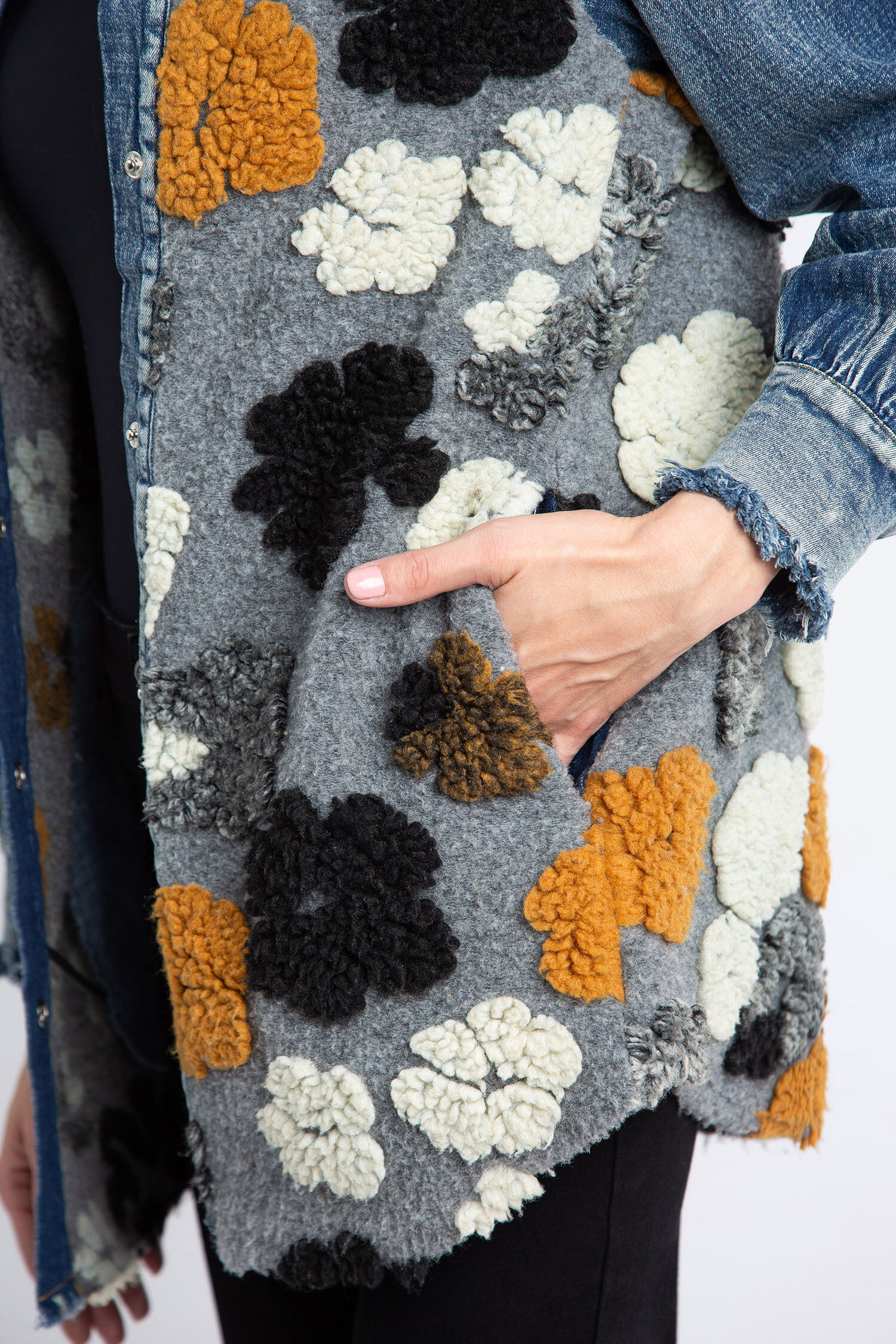 Floral Denim Jacket  Image 5