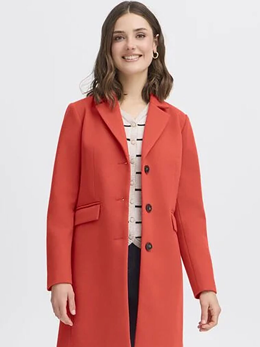 Button-Up Woven Coat