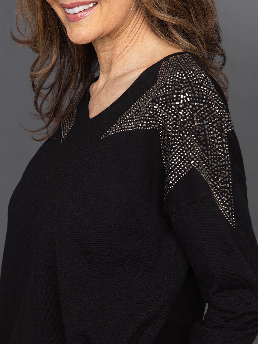 Star Studded Knit Sweater Image 5