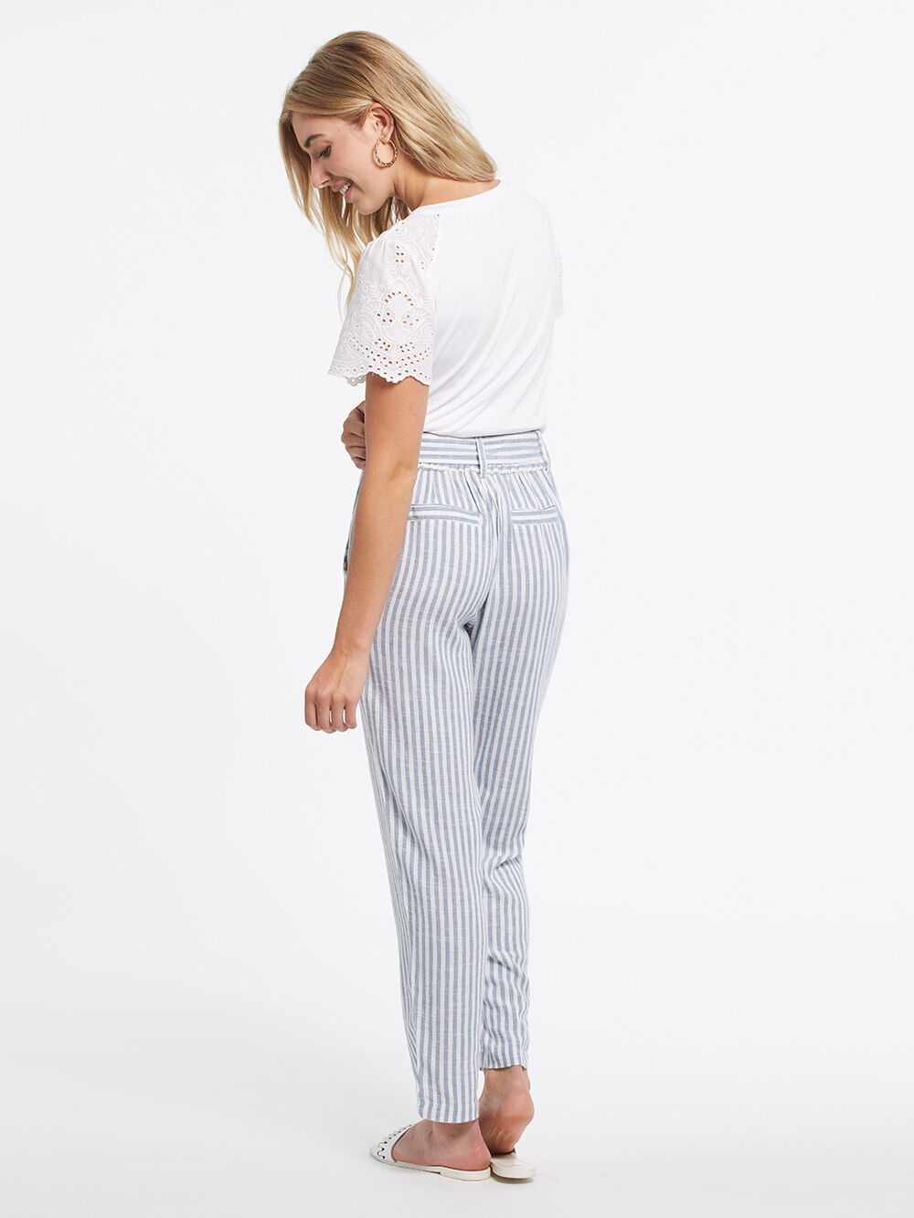 Paperbag Linen Pants Image 3