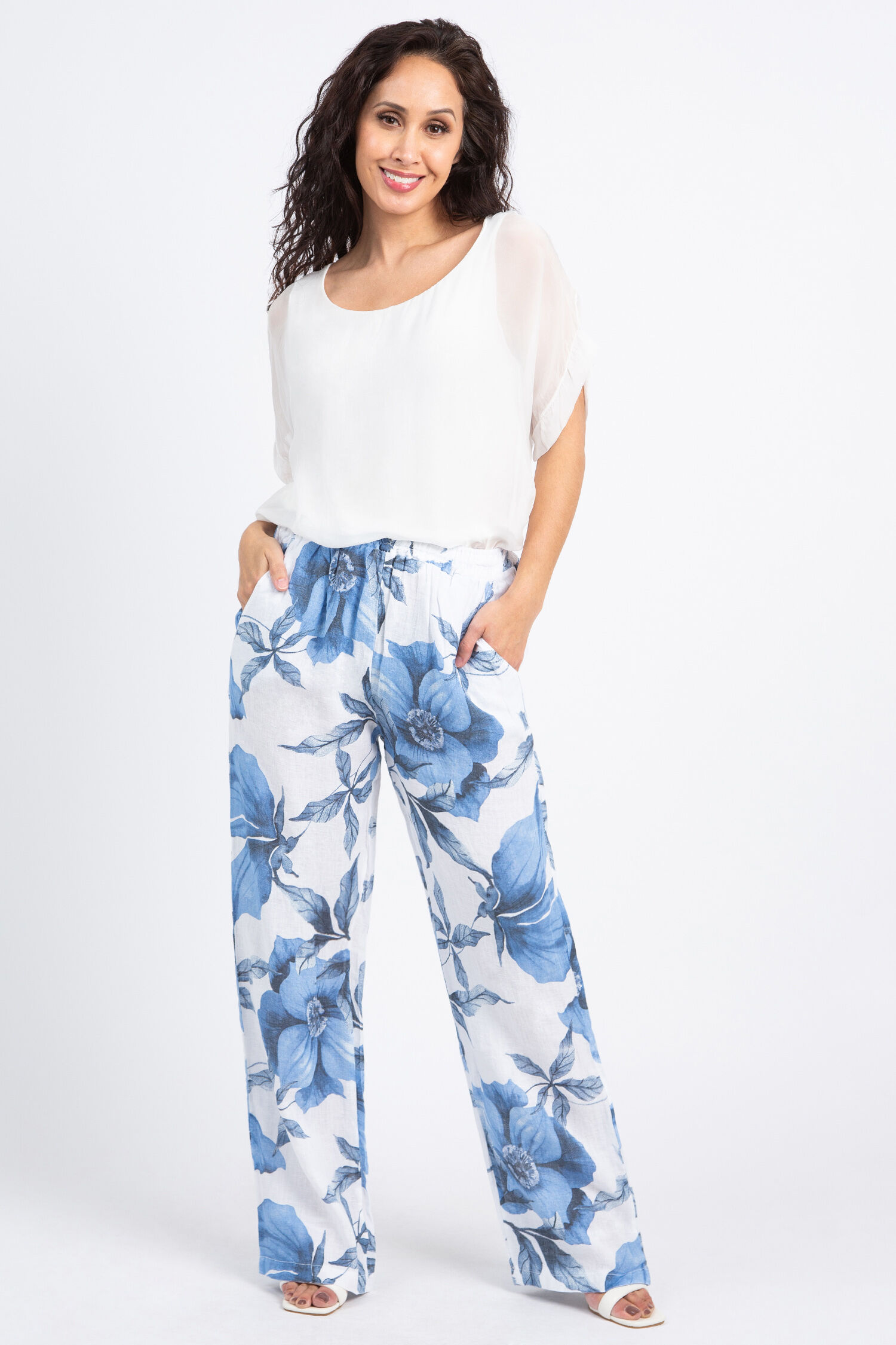 Sheer Overlay Short Sleeve Top Image 2