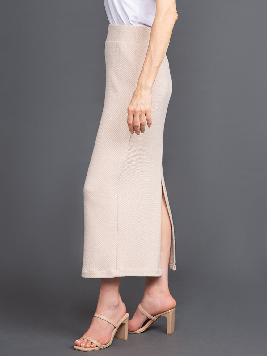 Ribbed Knit Maxi Skirt Image 3