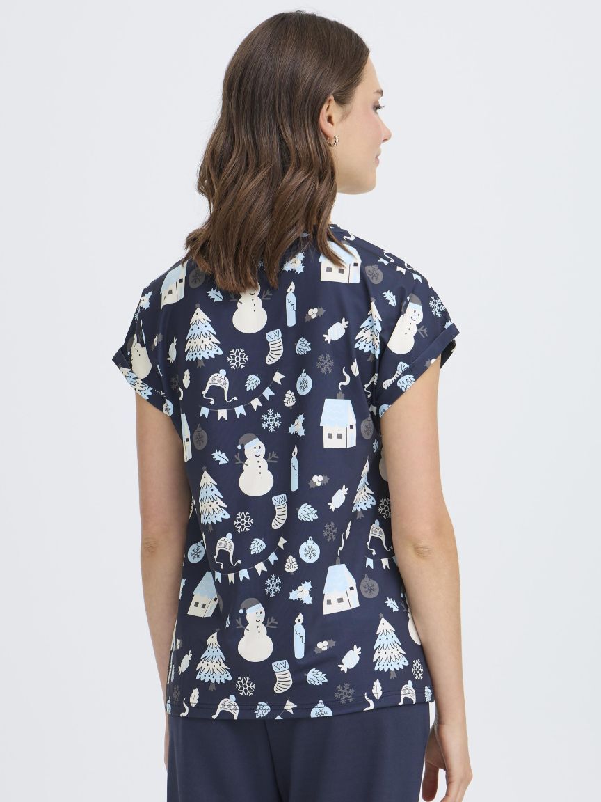 Boxy Fit Short Sleeve Top