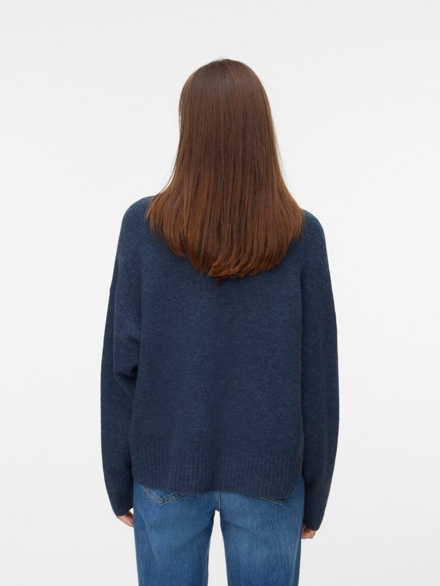 Dropped Shoulder Crew Neck Sweater Image 2