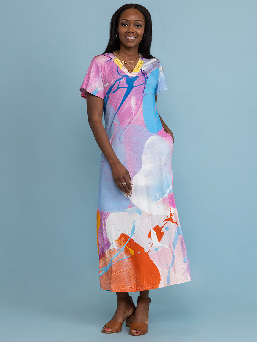 Art Collection Maxi Dress  Image 1