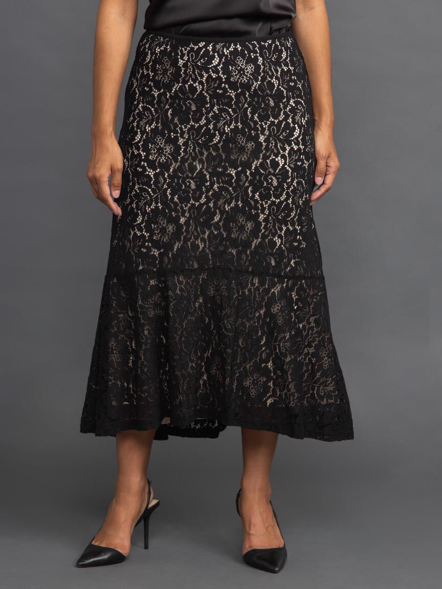 Lace Skirt w/ Flare Hem Image 2