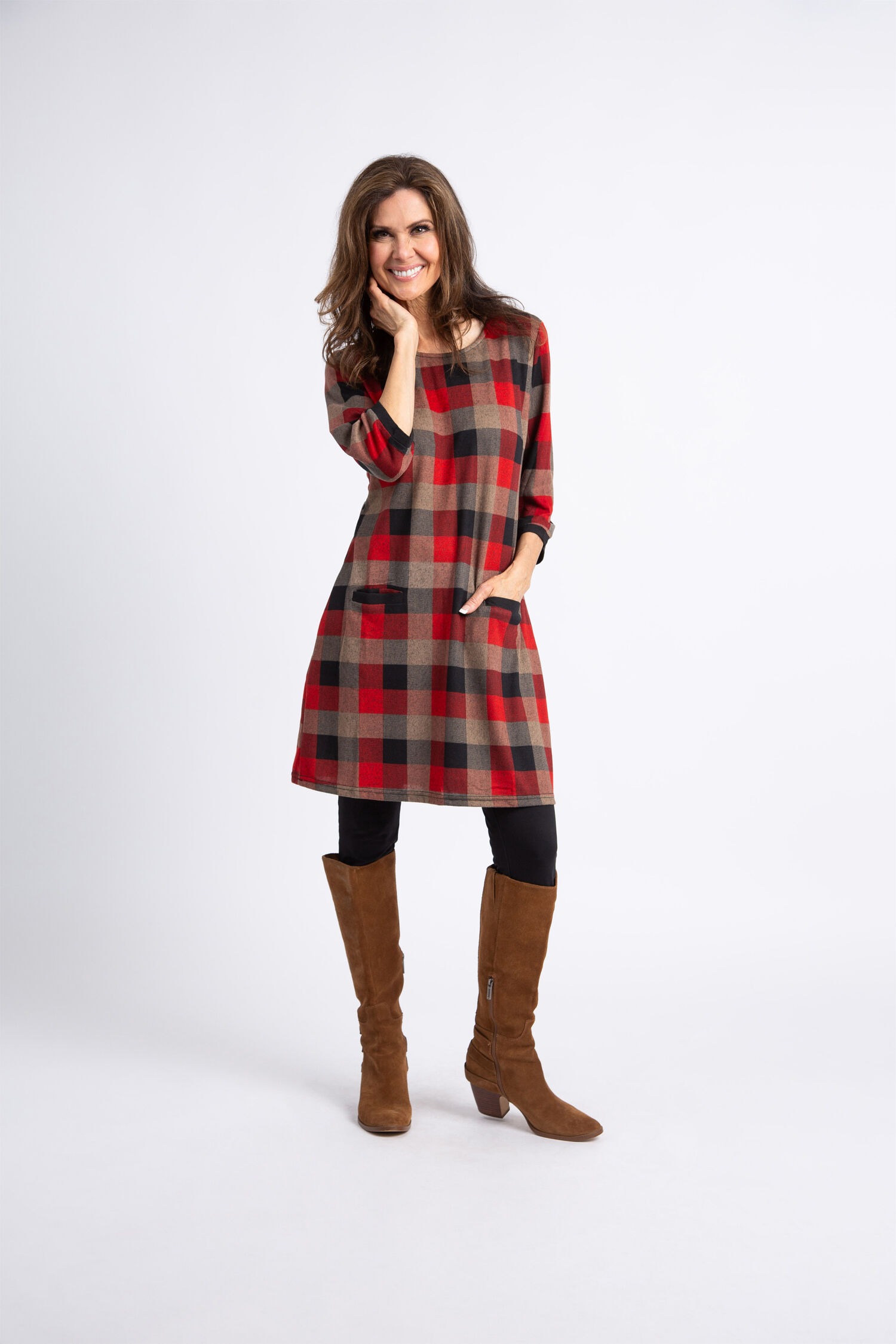 Plaid Tunic w/ Pockets  Image 1