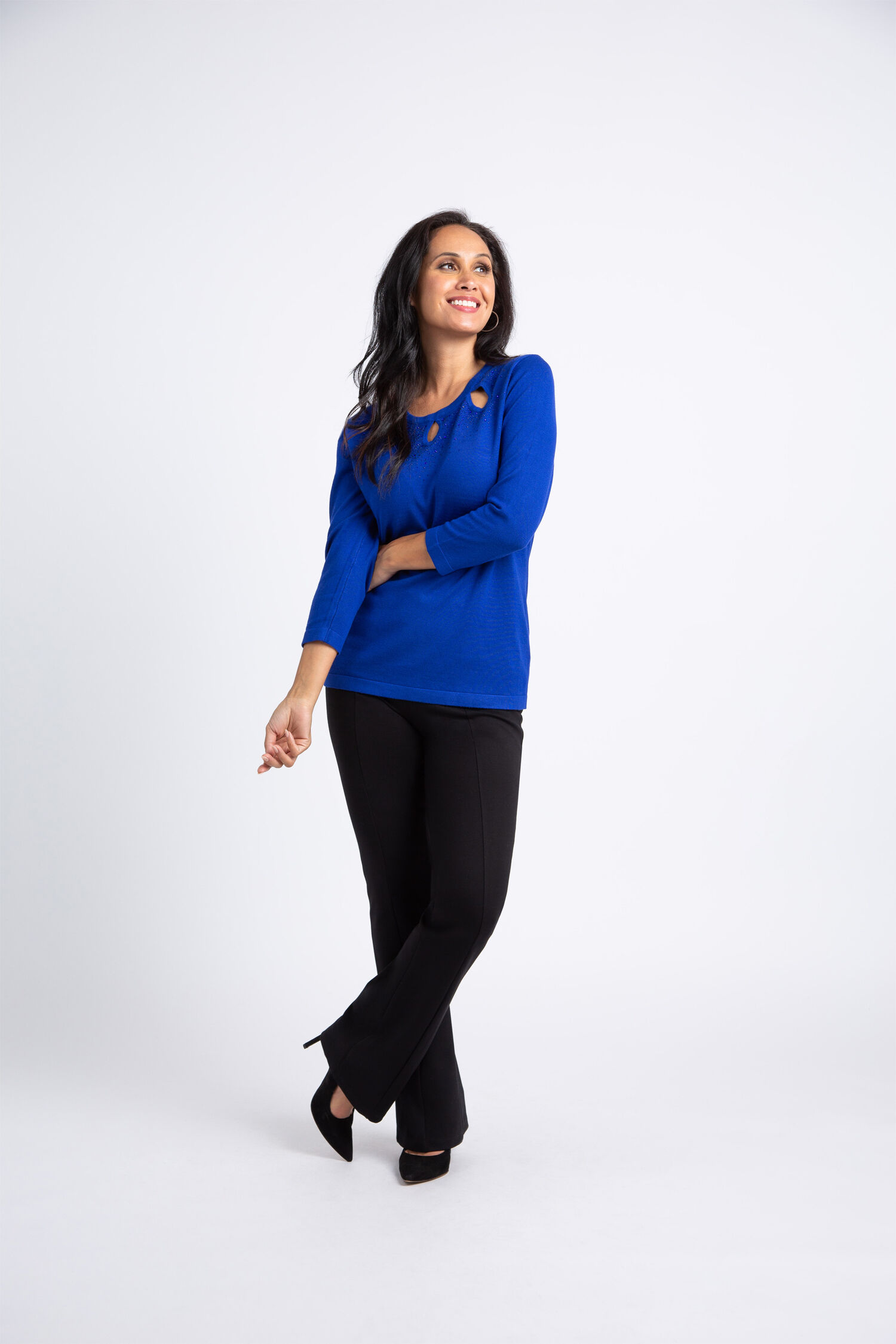 Triple Keyhole Hotfix Sweater | Pasha | Suzanne's