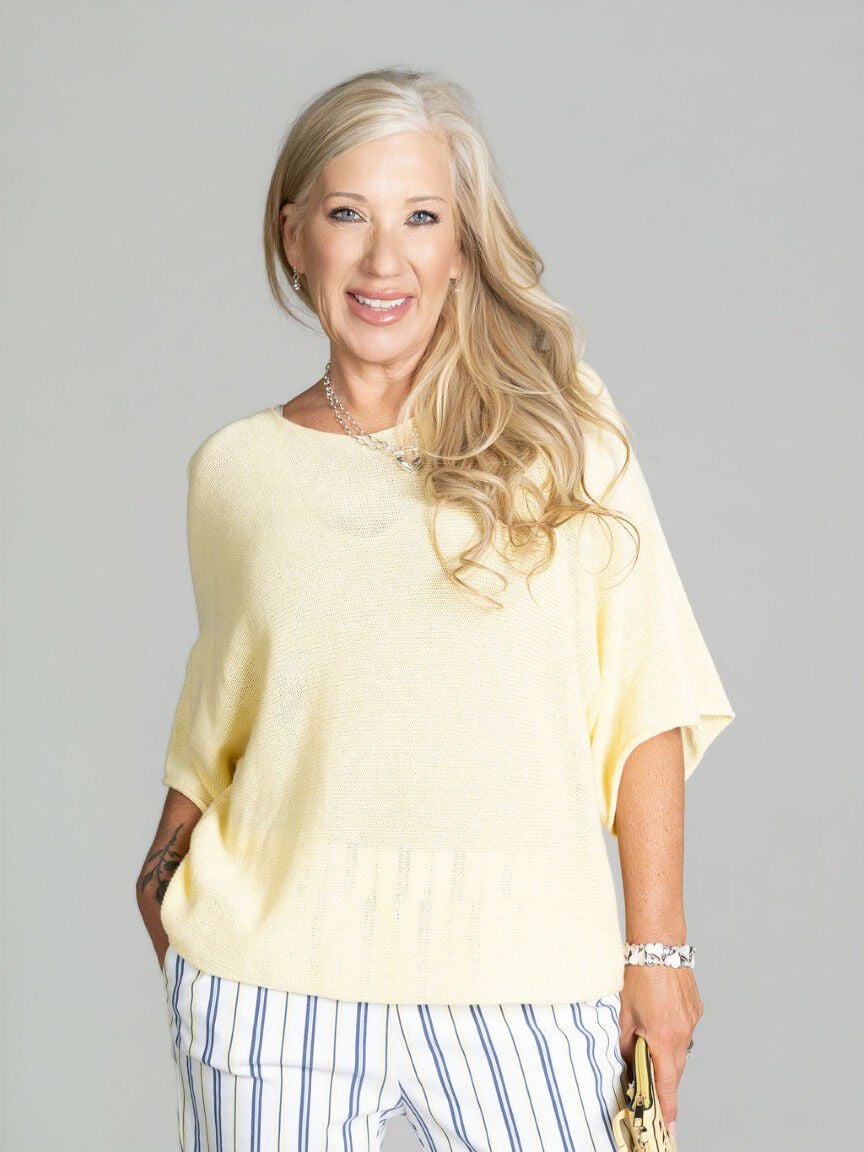 Short Sleeve Dolman Sweater Image 1
