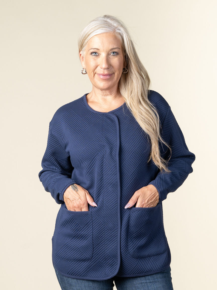 Long Sleeve Button up Cardigan with Pockets