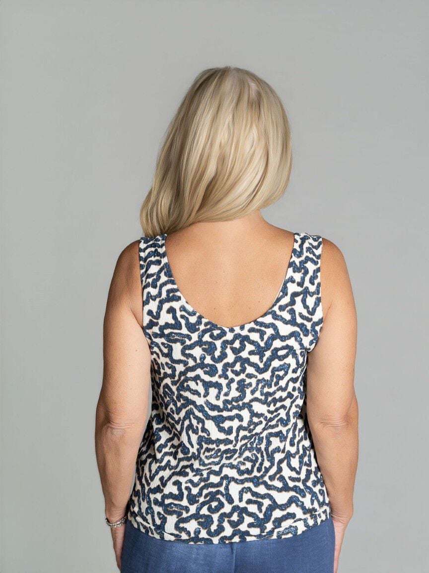 Sleeveless V Neck Top