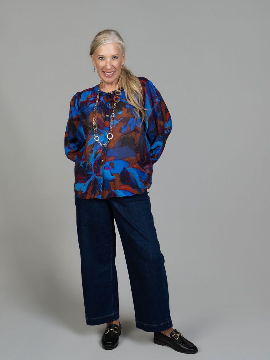 Flowy Dolman Sleeve Blouse
