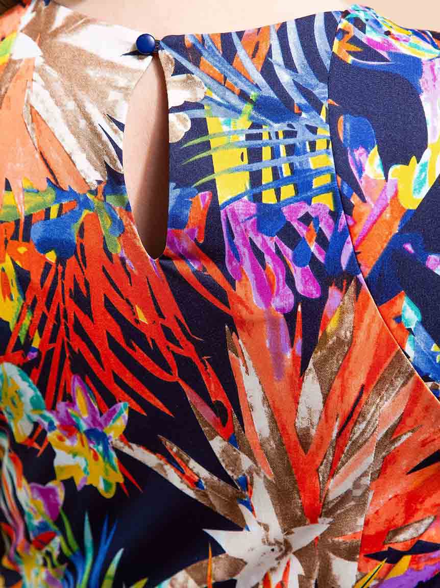 Vibrant Floral Maxi Dress Image 4