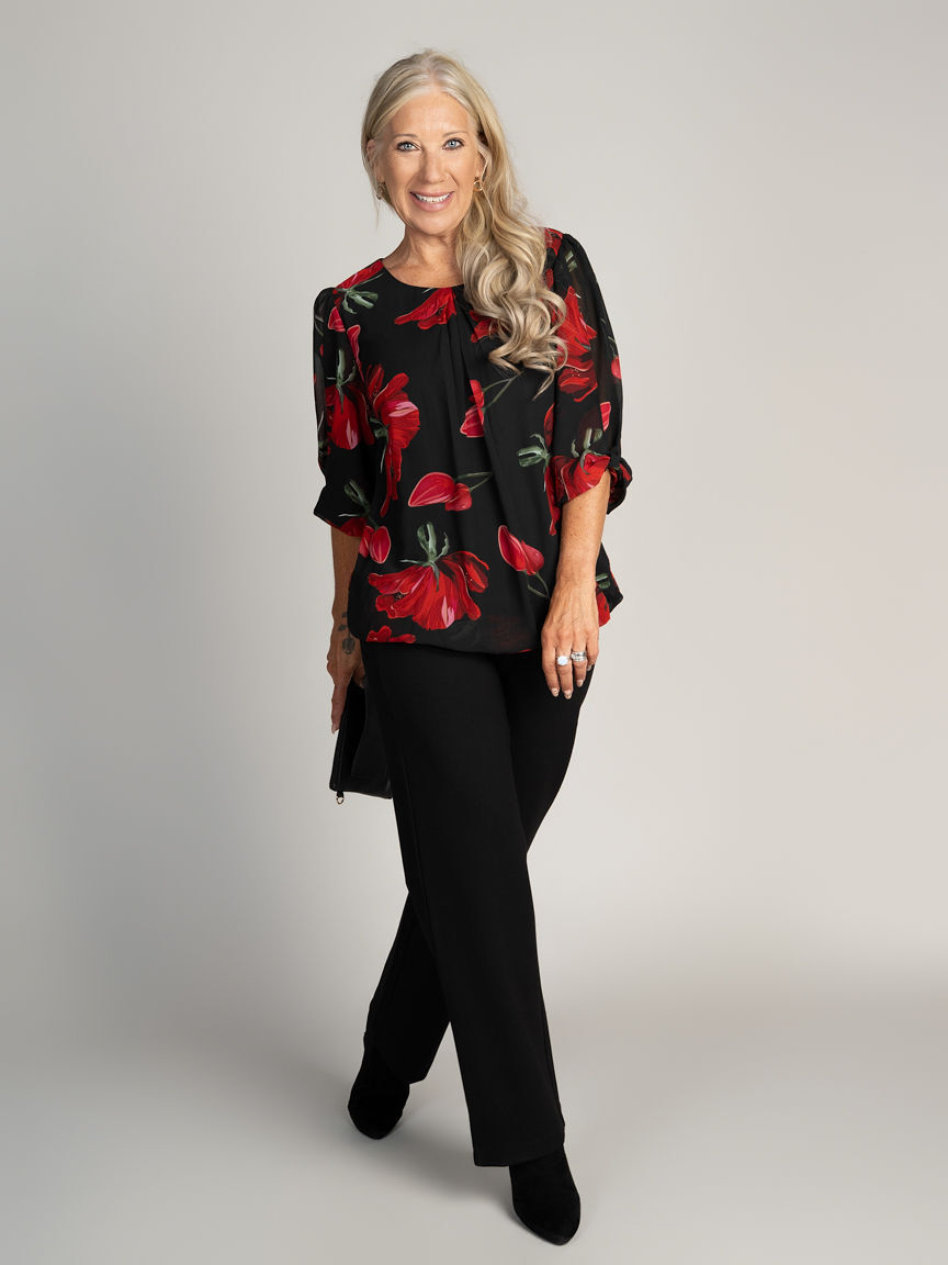 Bubble Hem Blouse