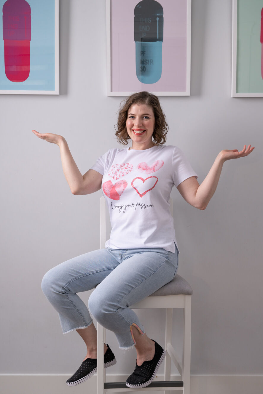 Short Sleeve Living Your Passion Top Image 2