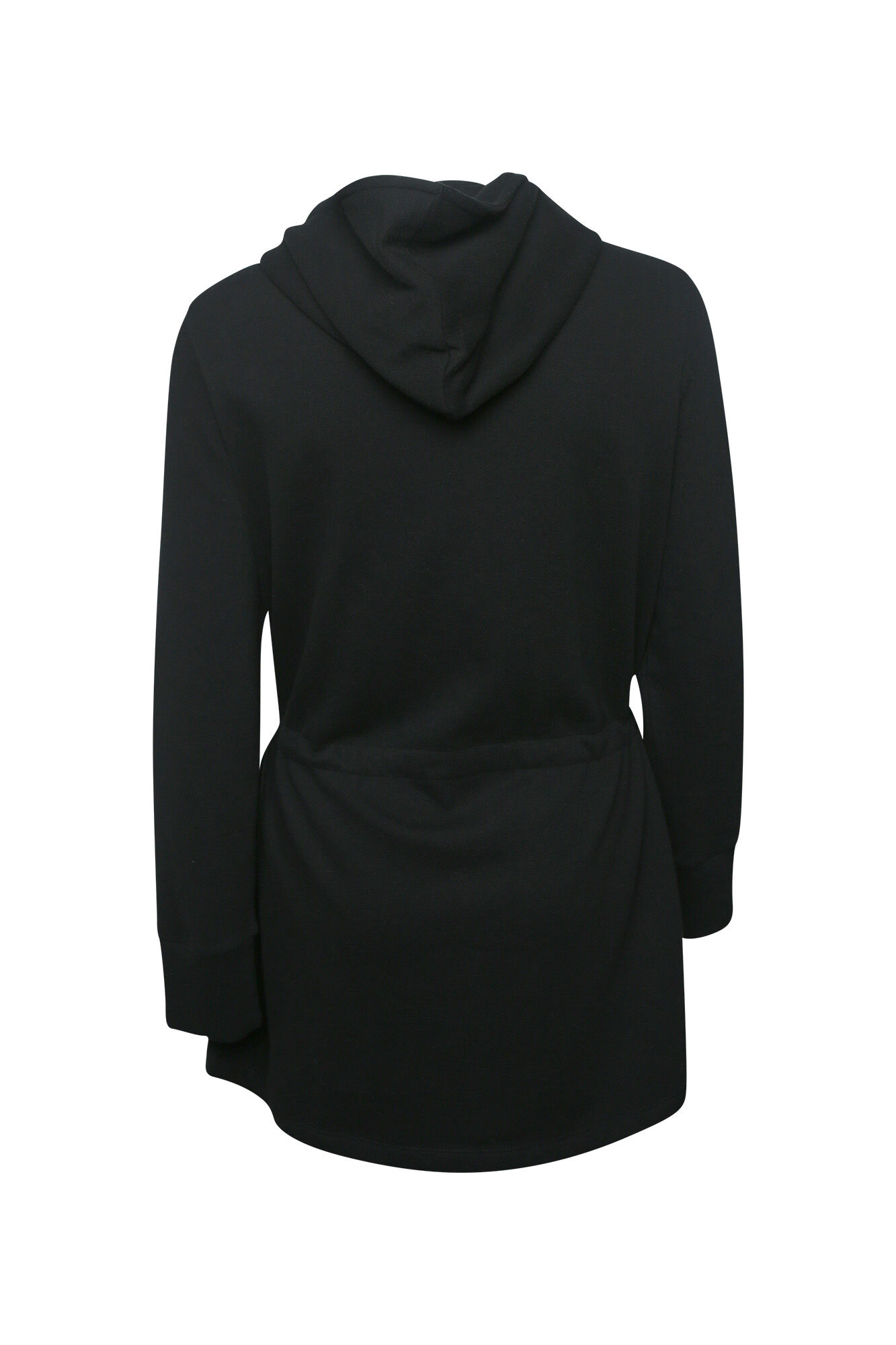 Ultra Soft Hooded Cardigan with Drawstring Waist Image 2
