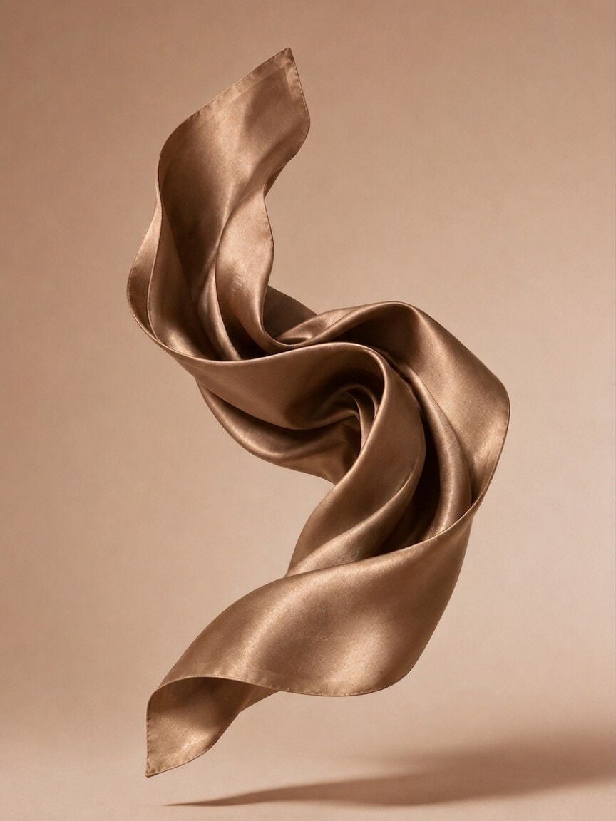 Satin-Like Square Scarf