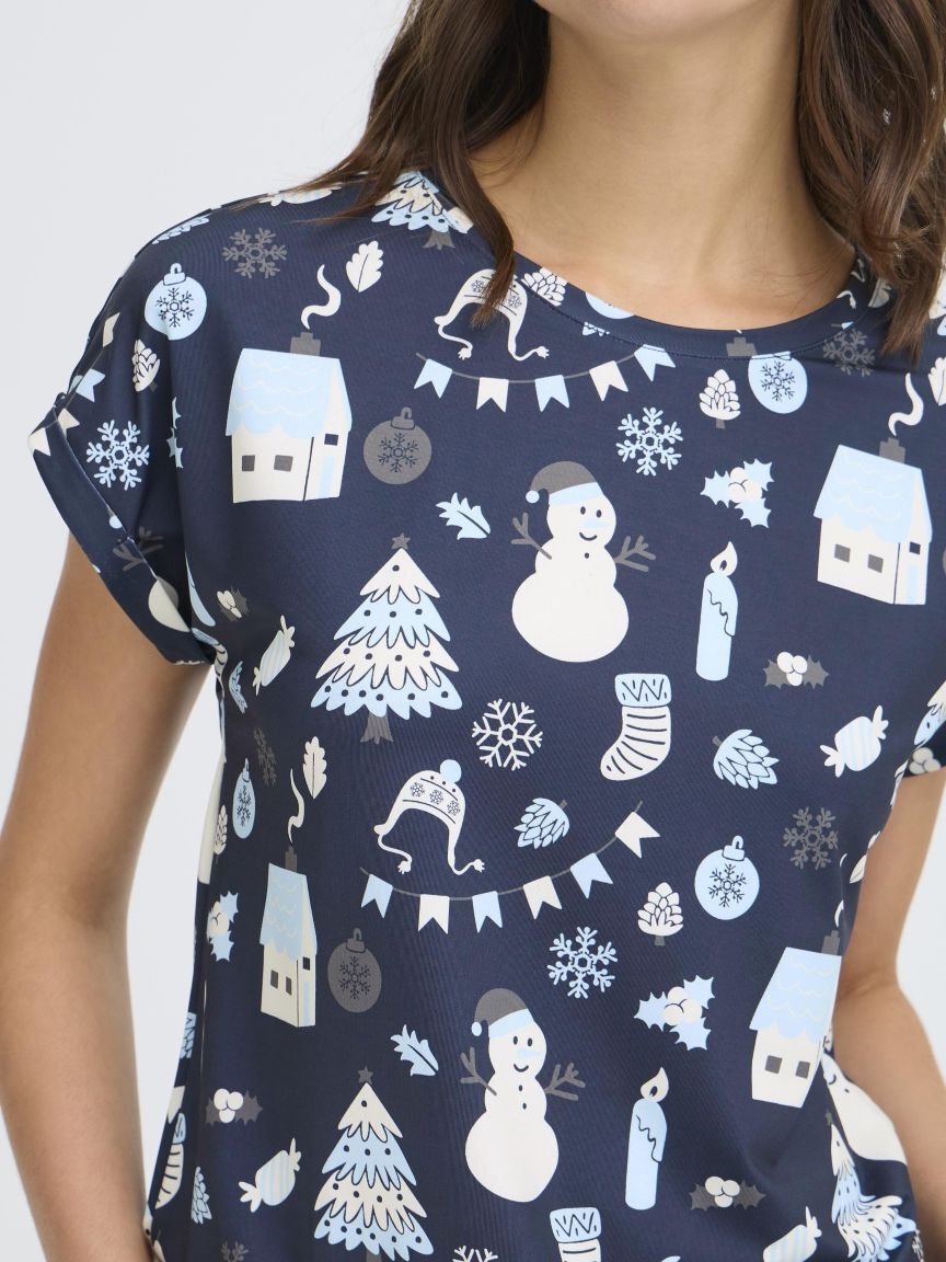 Boxy Fit Short Sleeve Top