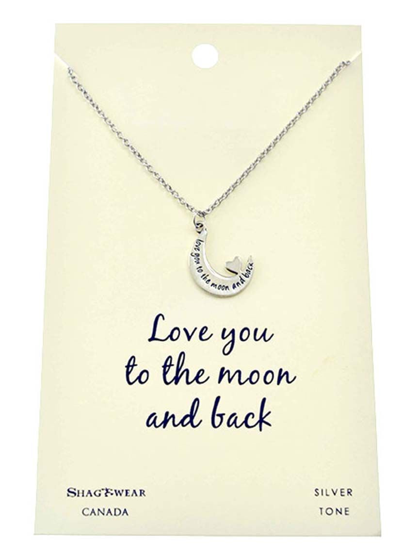 Love You to the Moon and Back Necklace