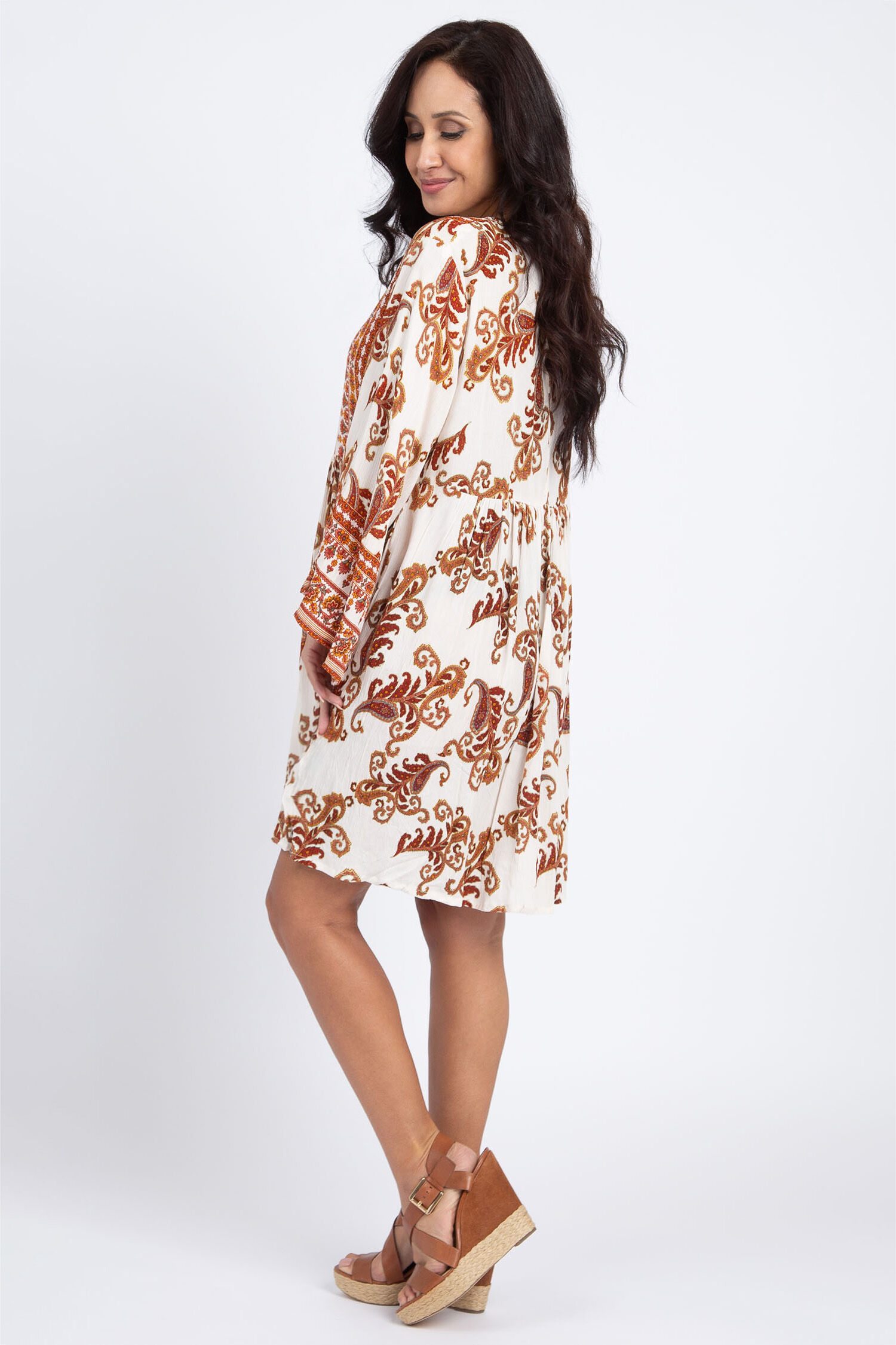 Vintage Paisley Print Dress  Image 2