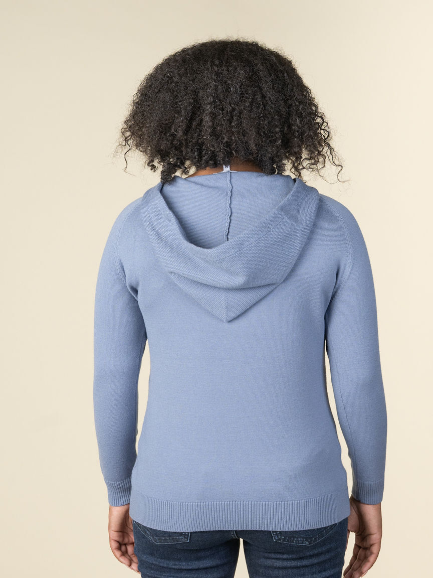 Long Sleeve Sweater With Hood