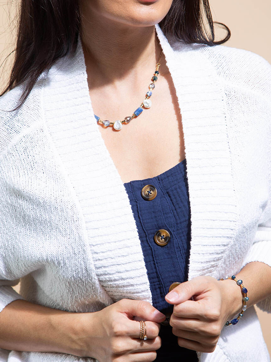 Open-Front Knit Bolero Cardigan Image 5