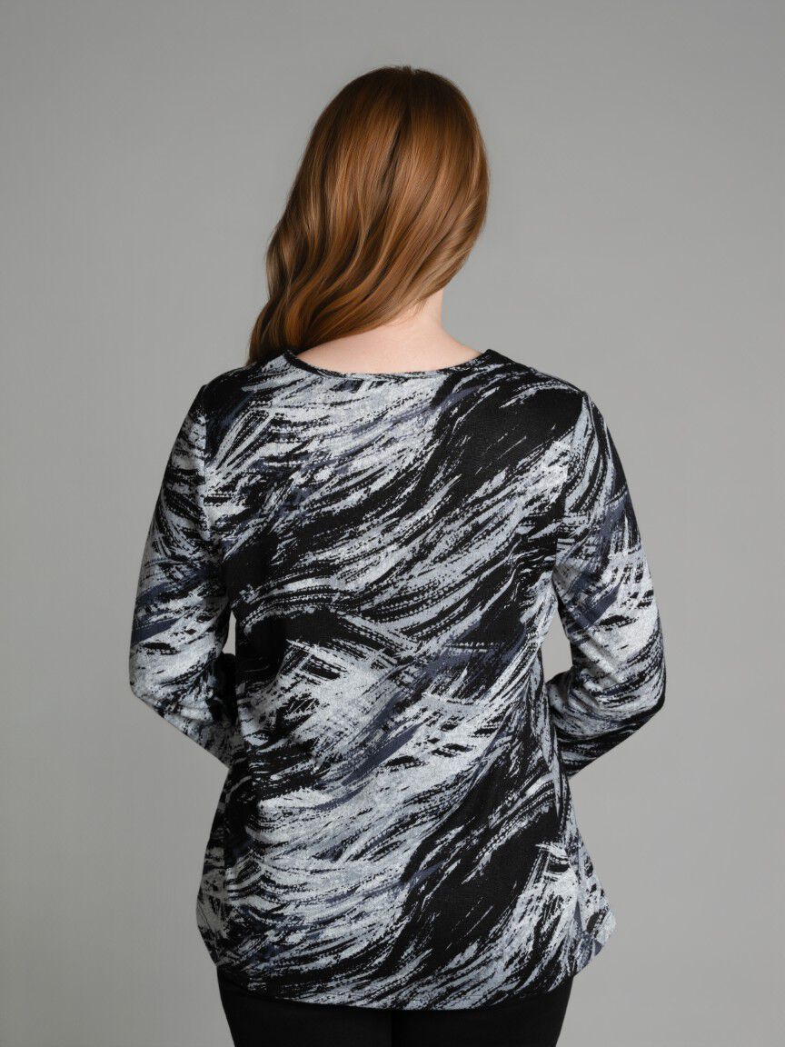 3/4 Sleeve V-Neck Top