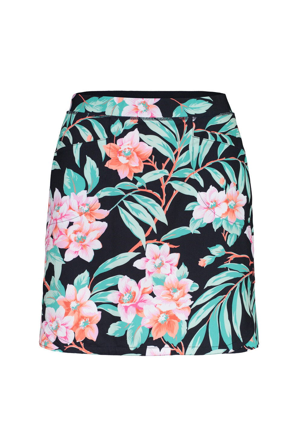 Floral Print Golf Skort with Pockets Image 3