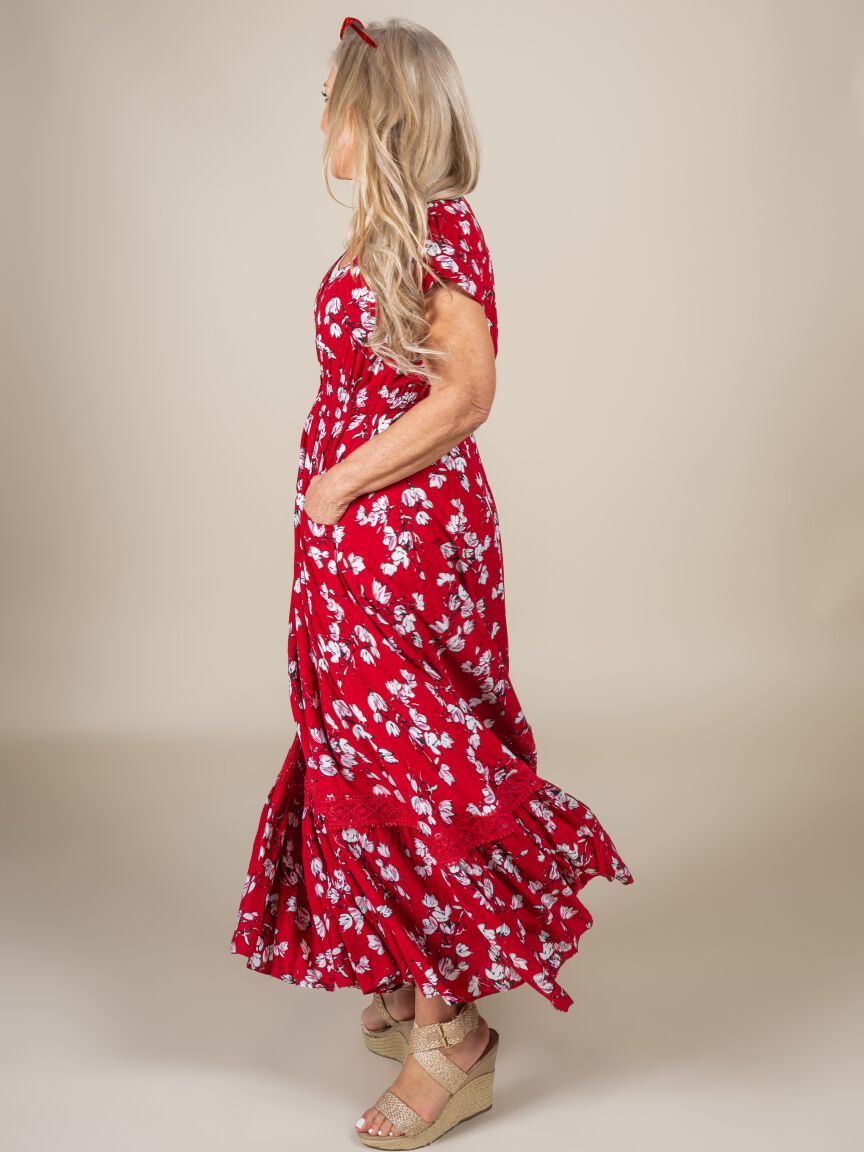 Short Sleeve Maxi Dress  Image 4