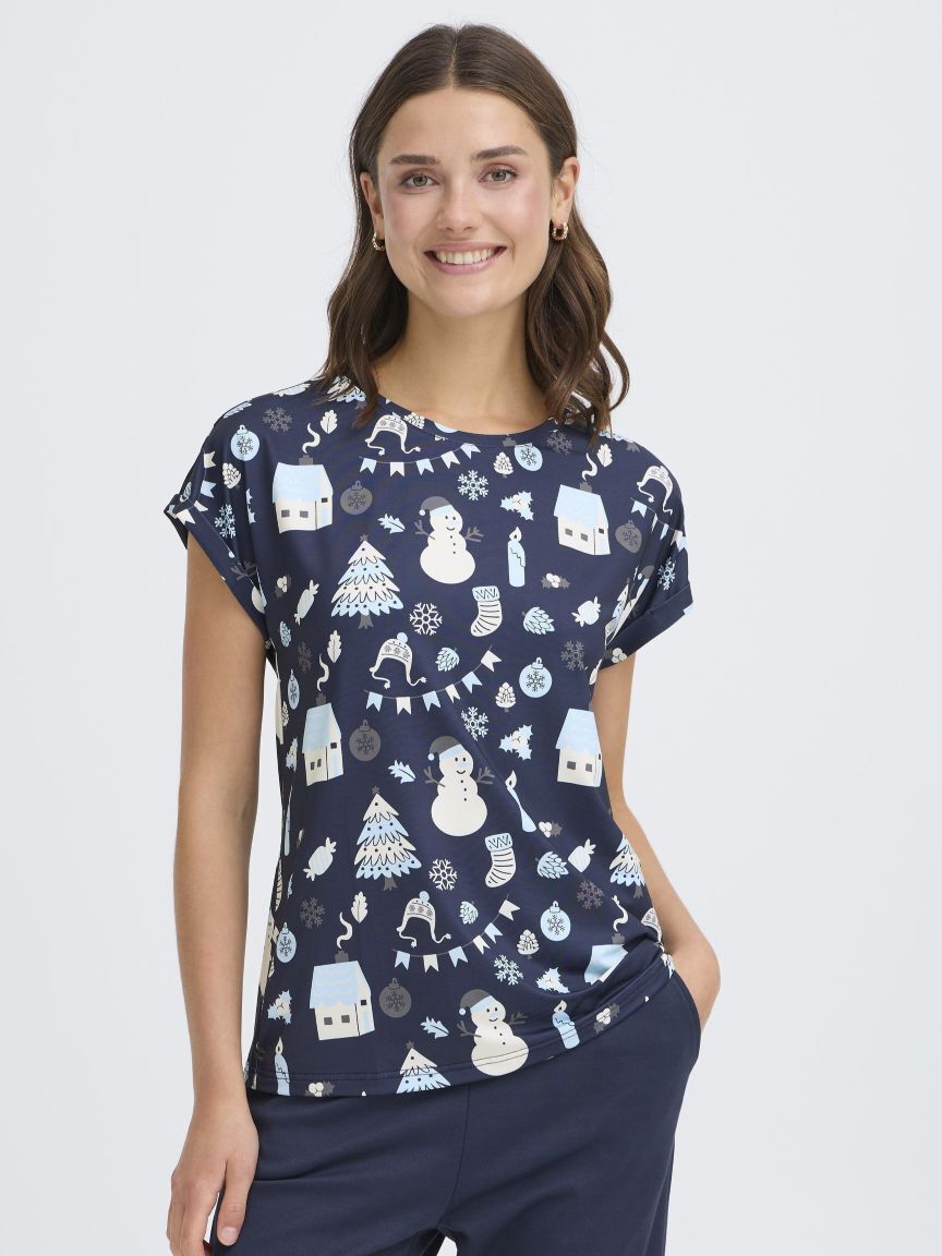 Boxy Fit Short Sleeve Top