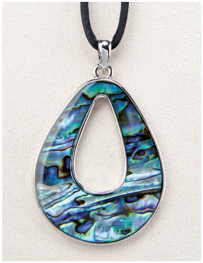 Simplicity Drop Abalone Necklace