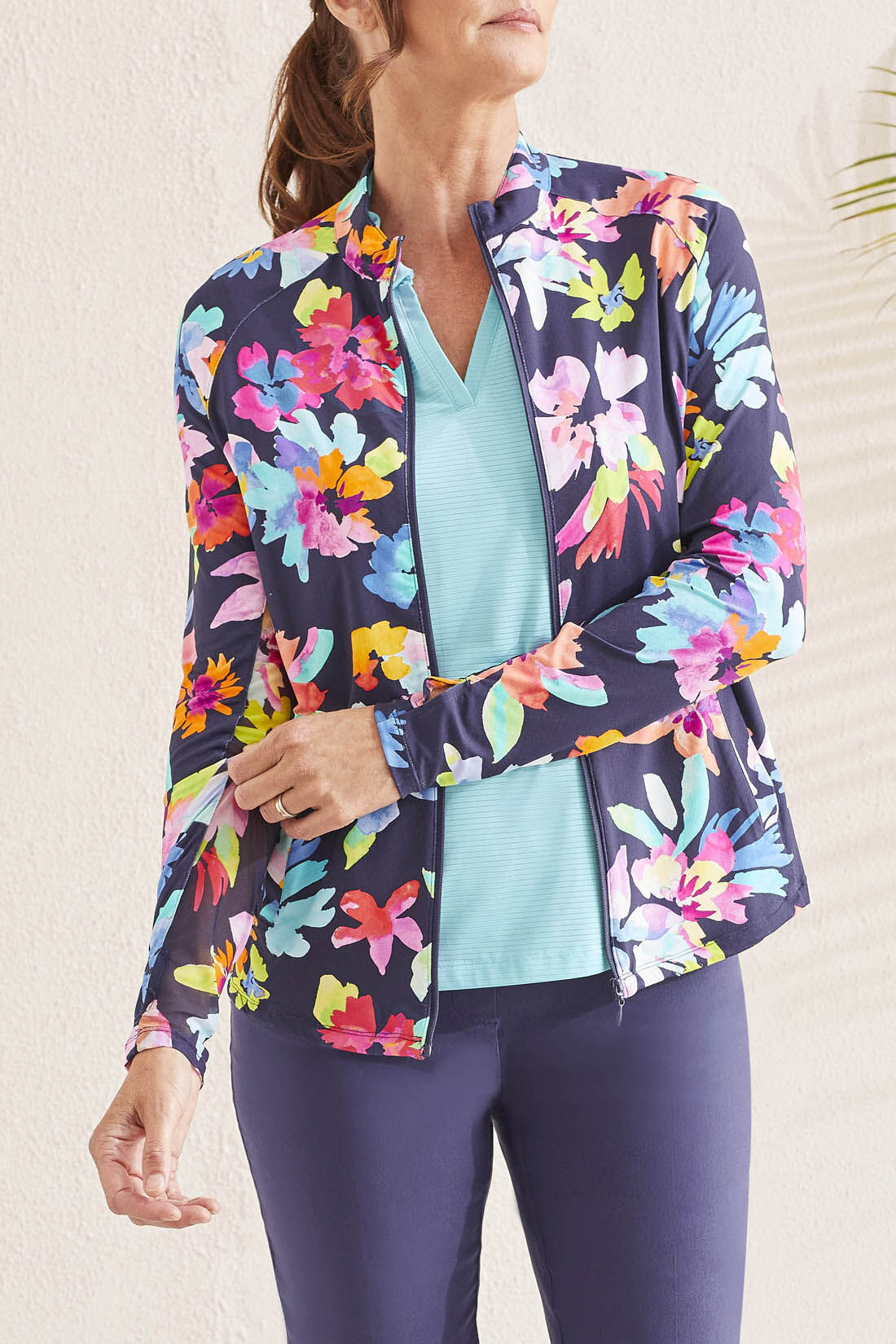 Performance Full Zip Mock Neck Jacket Image 1