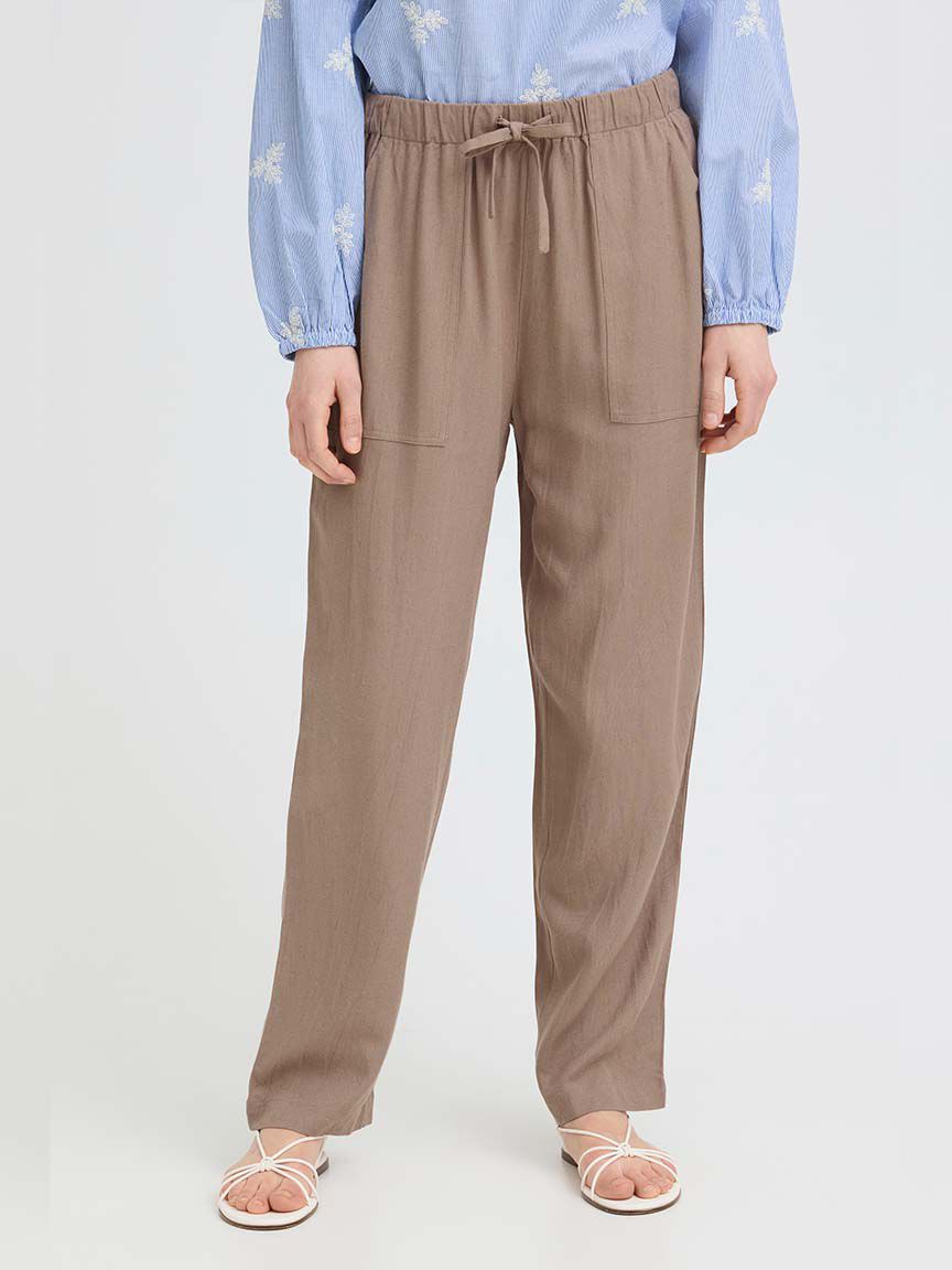 Pull-On Linen Pants