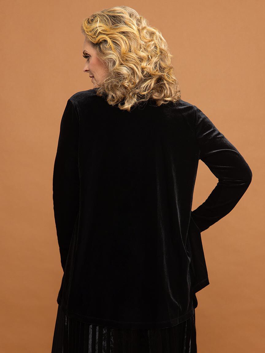 Velvet Cardigan Image 4