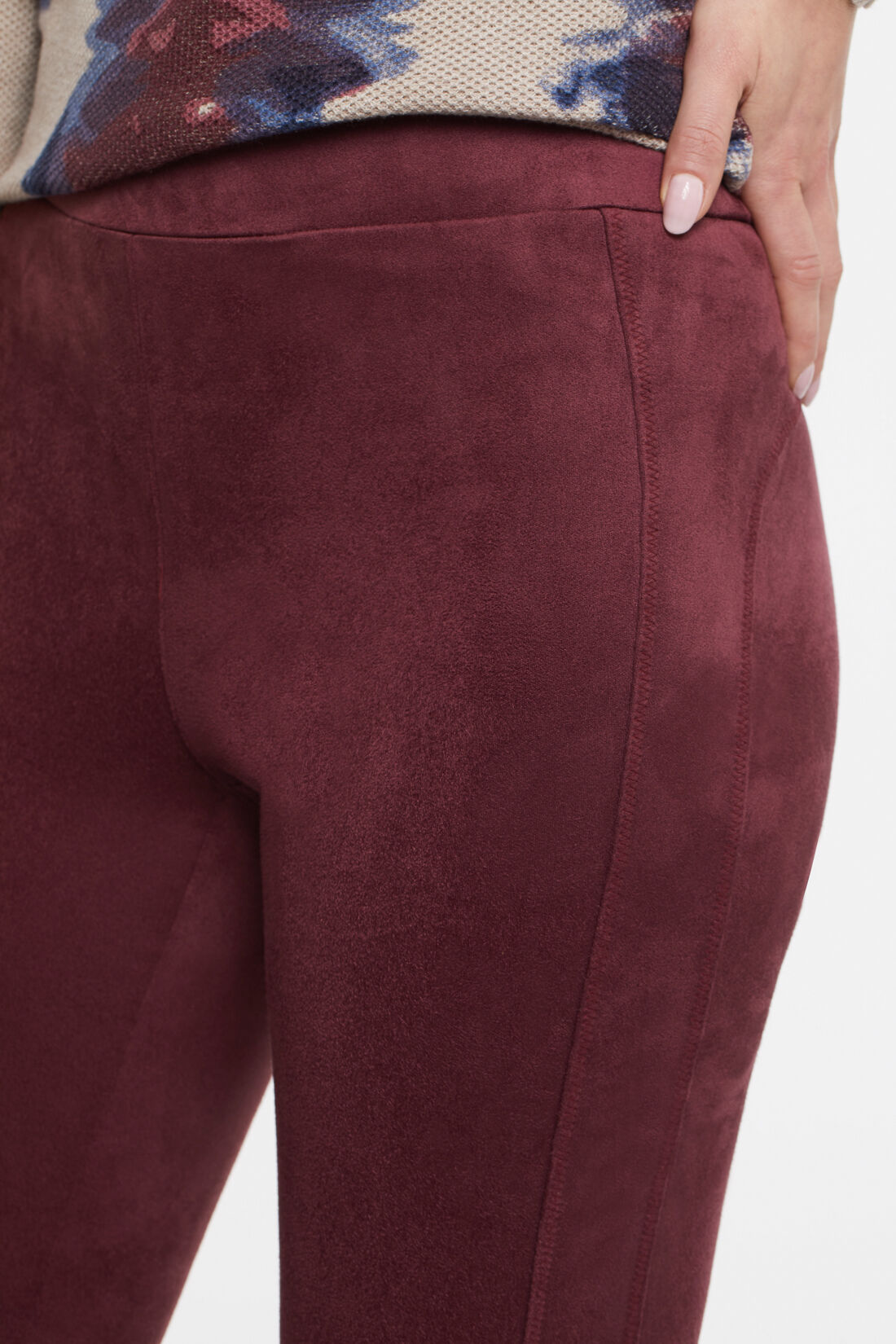 Faux Suede Leggings Image 3