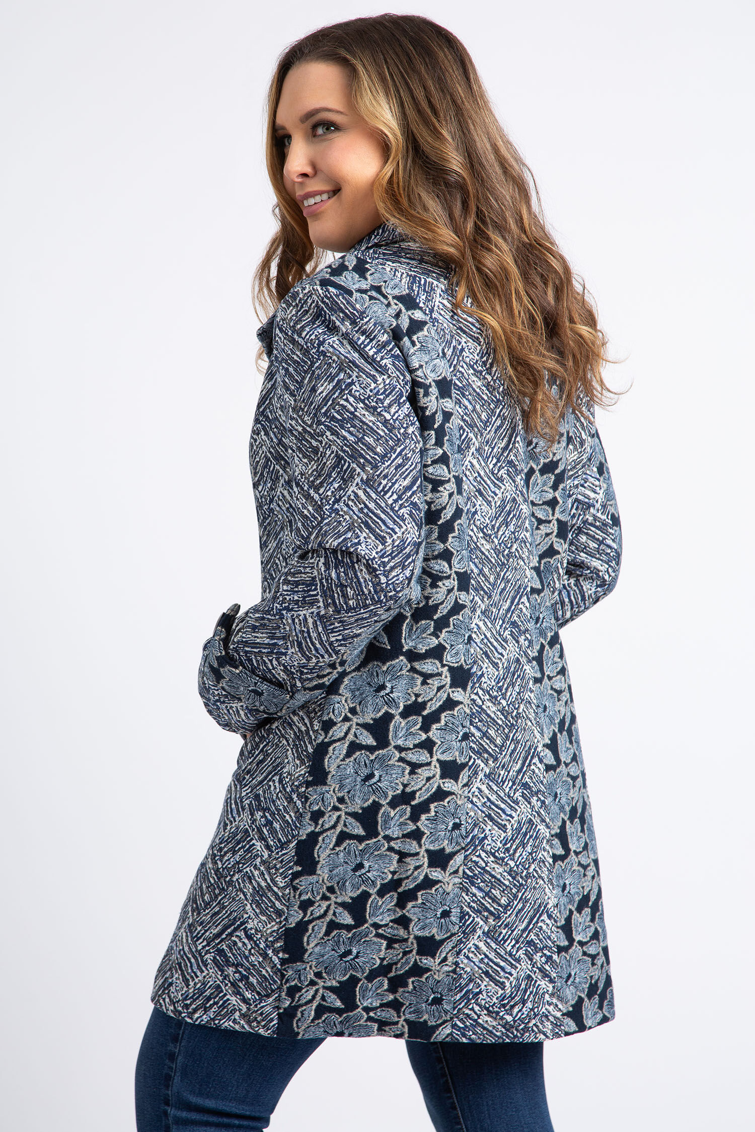 Mock Collar Tapestry Jacket  Image 3