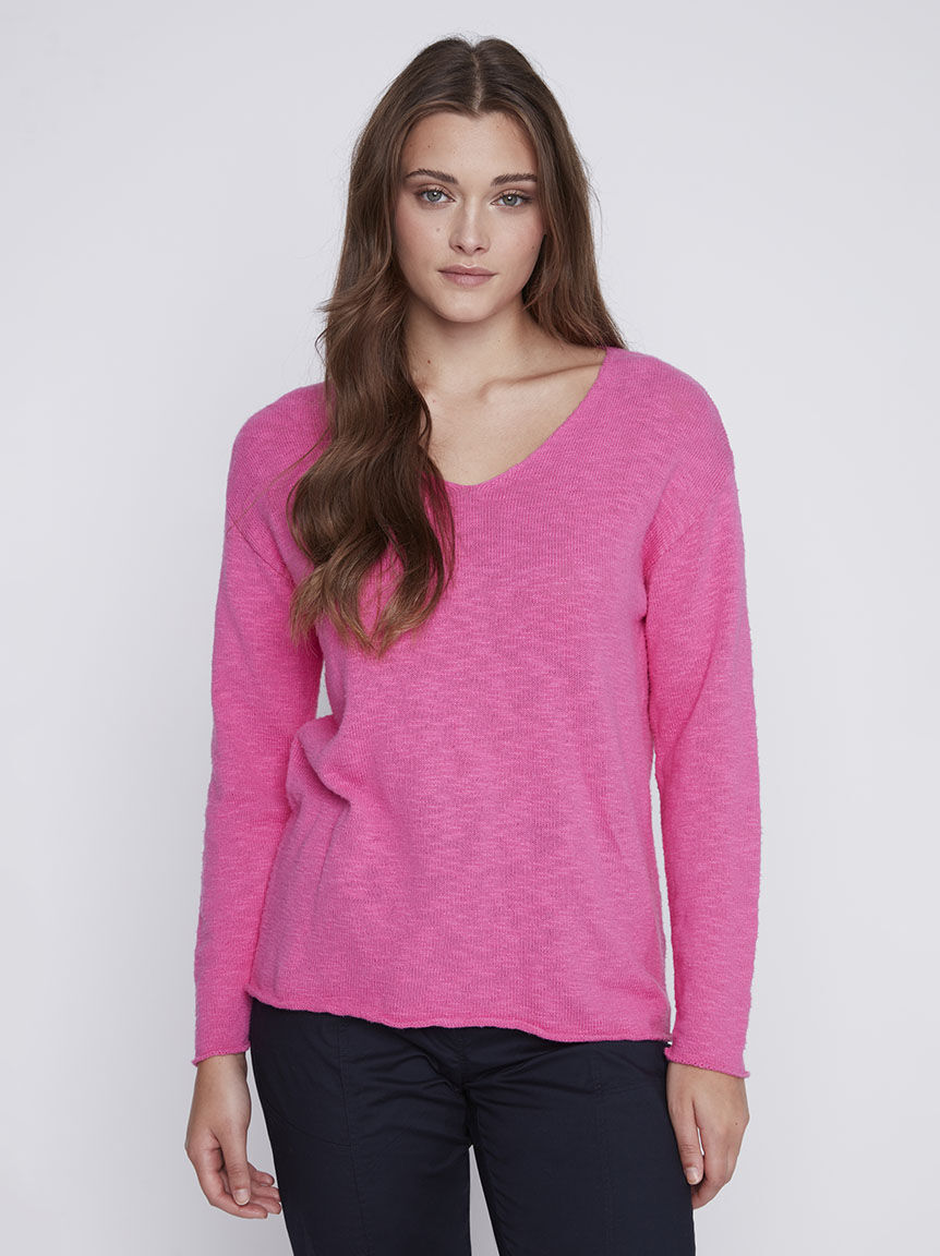 Long Sleeve V-Neck Sweater Image 1