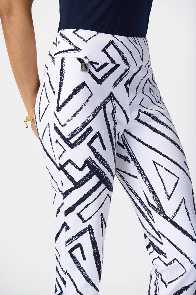 Geometric Print Silky Pull-On Pant Image 3