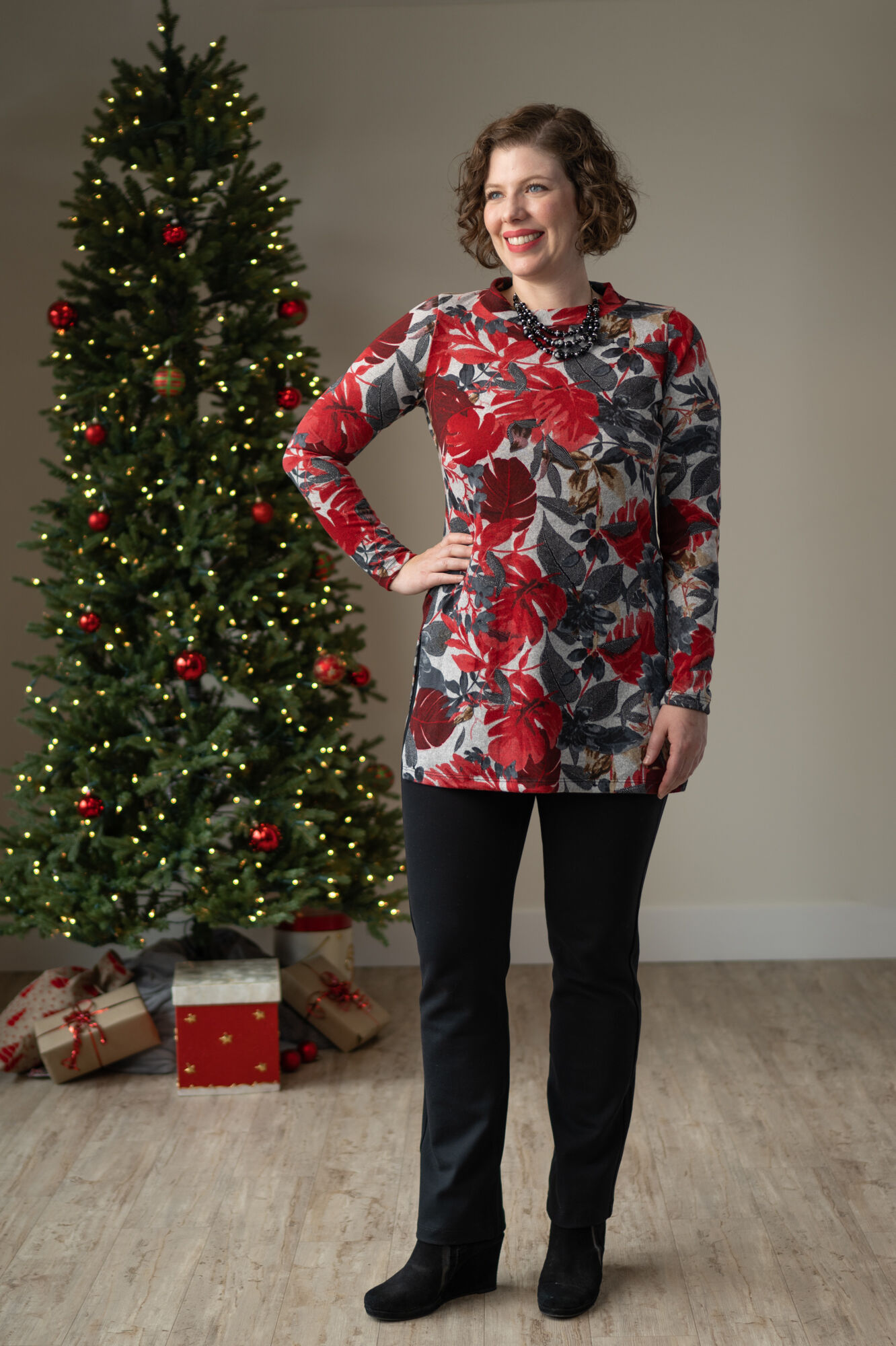 Mockneck Side-Slit Tunic  Image 3