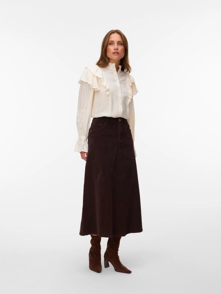 Midi Corduroy Skirt