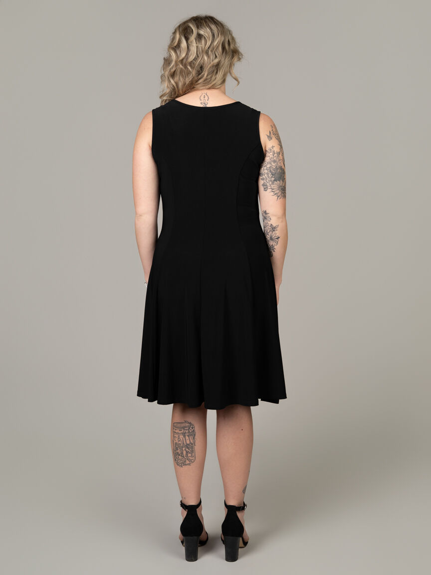 Sleeveless Fit and Flare Dress