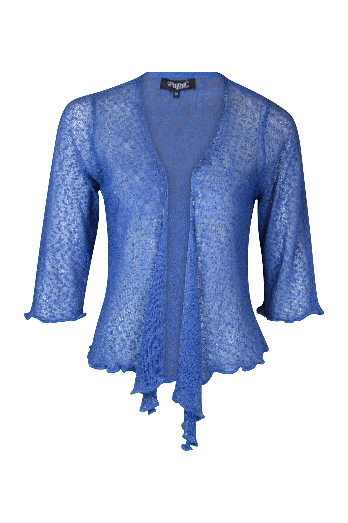 Cropped Mesh Cardigan Image 1