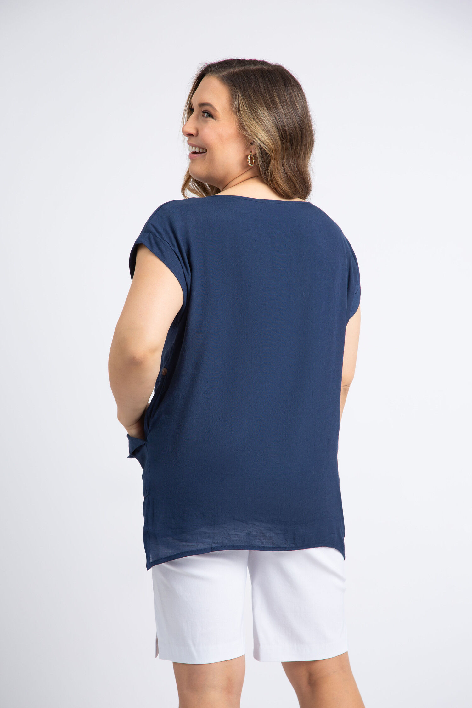 Short Sleeve Thea Blouse Image 3