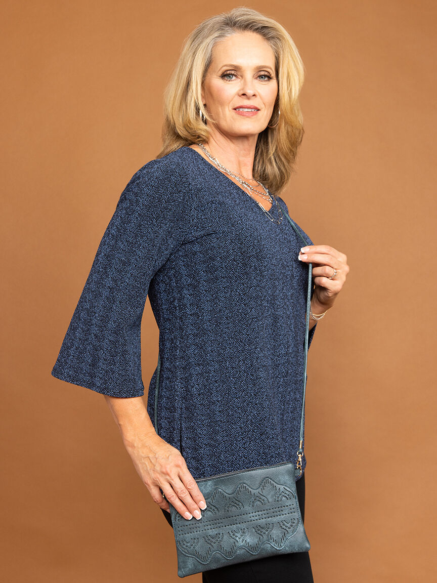 Denim Crossbody Bag Image 1