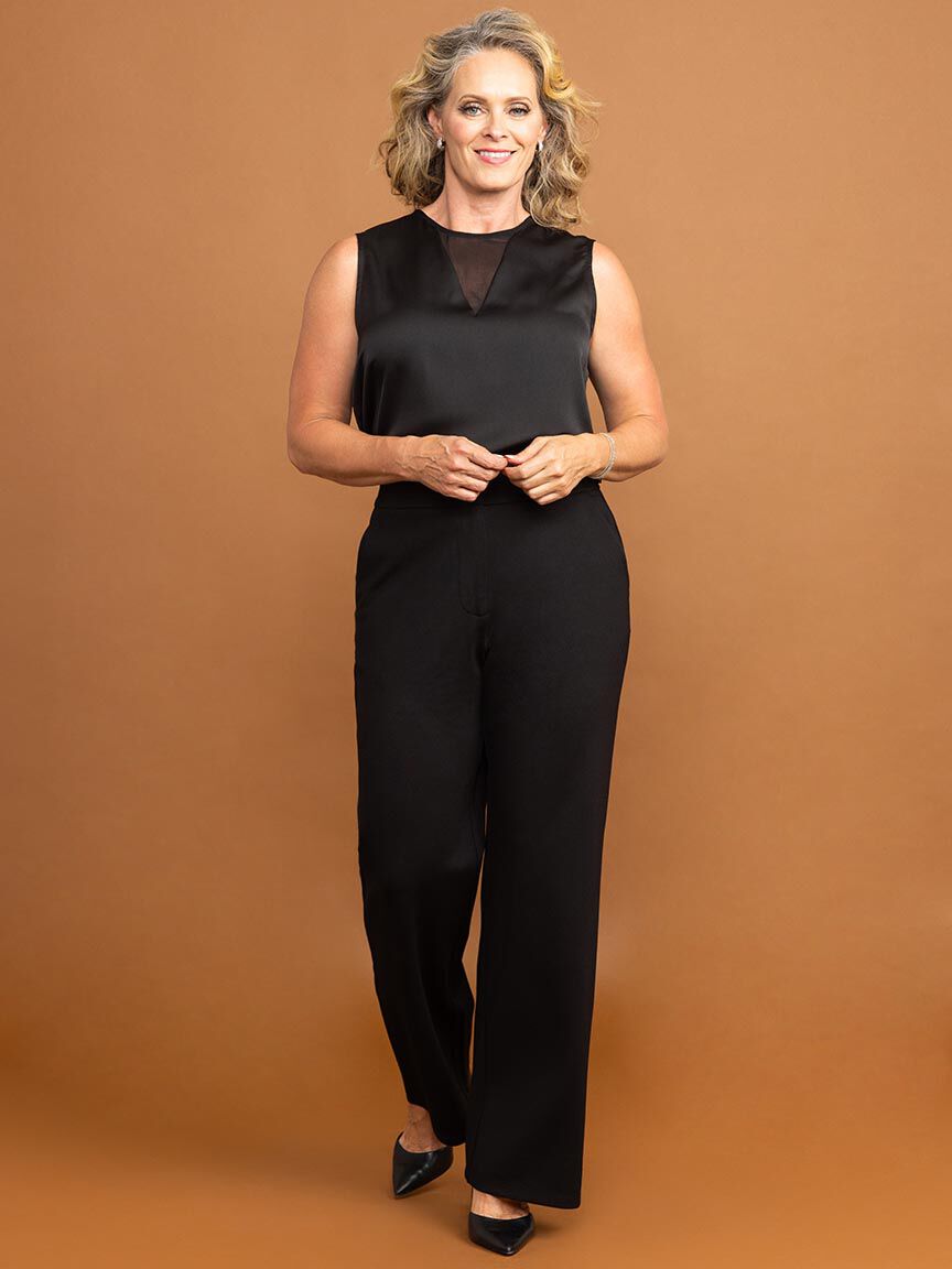 Sleeveless Satin Blouse Image 1