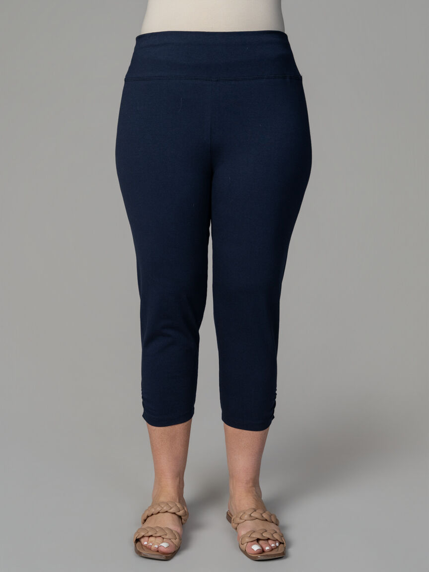 Capri Leggings With Runching