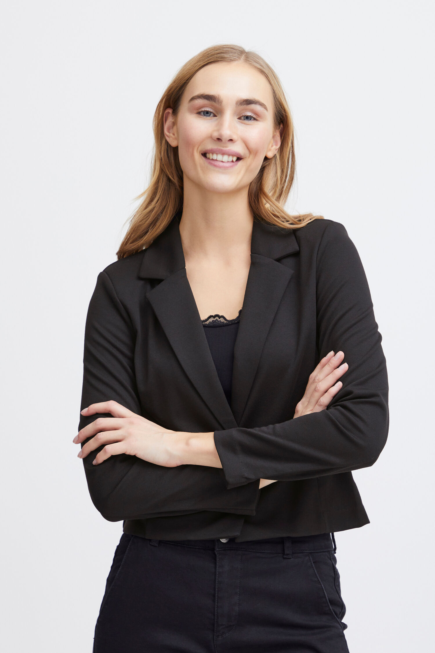 Cropped Blazer Image 1