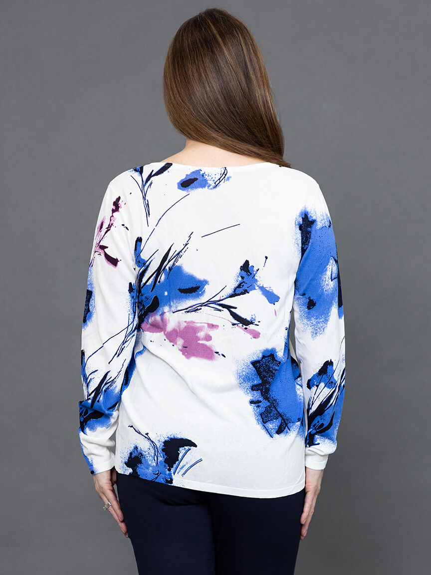 Rhinestone Hotfix Long Sleeve Knit  Image 4